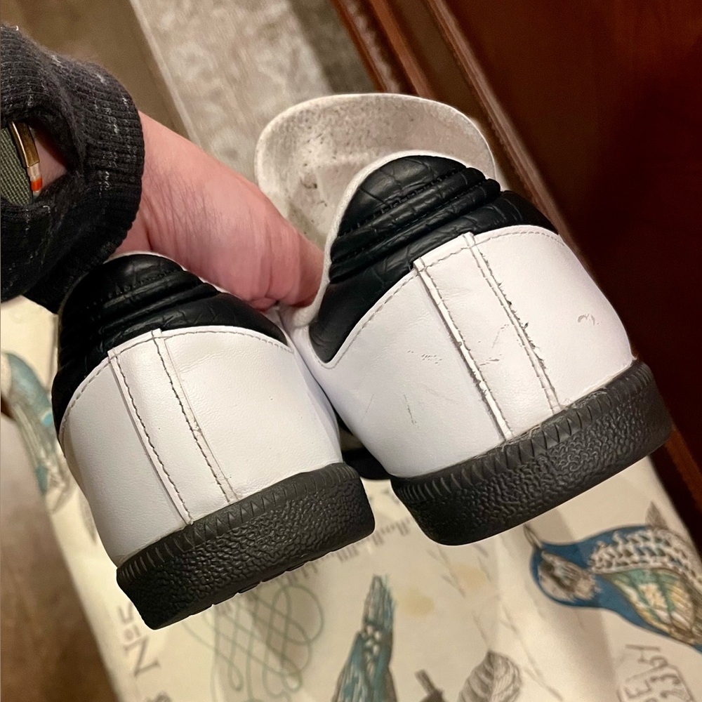 adidas Samba White and Black Sneakers - Picture 6 of 7